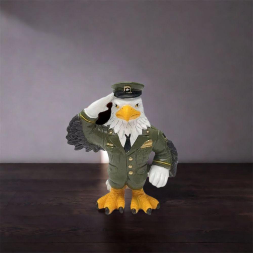 Cute Eagle Ornament Resin Animal Sculpture Desktop Ornament Miniatures Figurine  Living Room