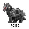 FQ101 FQ102 Популярные персонажи японского аниме Берсерк Гатс Лошадь мини Модель фигурки Блоки мультфильм Набор MOC Кирпичи Подарки Игрушки