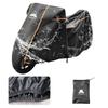 TENKOSUIYO Motorcycle Cover, 420D Ox, Double Side Vent, Waterproof, Motorcycle Cover, Warning Reflective Tape,