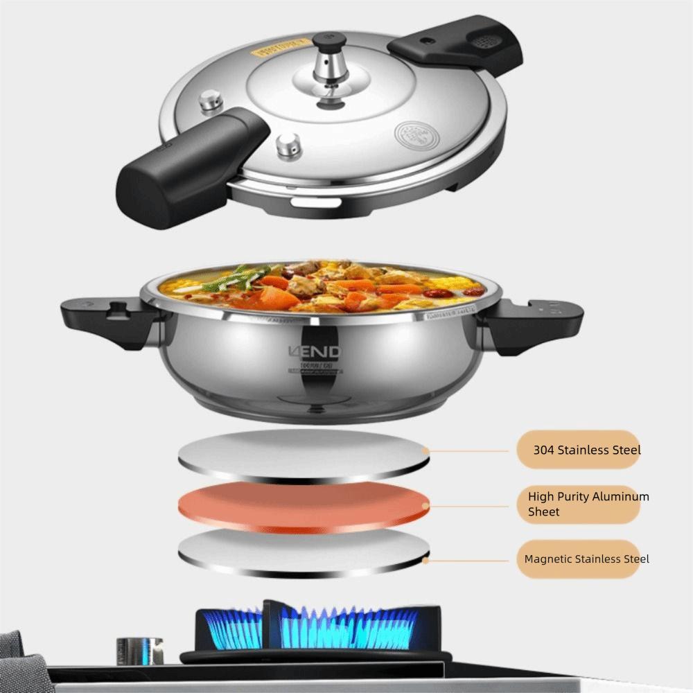 Мини-скороварка с двойной ручкой, утолщенная кастрюля для супа, многофункциональная скороварка, индукционная плита