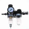 1/4 Air Compressor Filter Oil Water Separator Trap Accessory Kit With Regulator Gauge