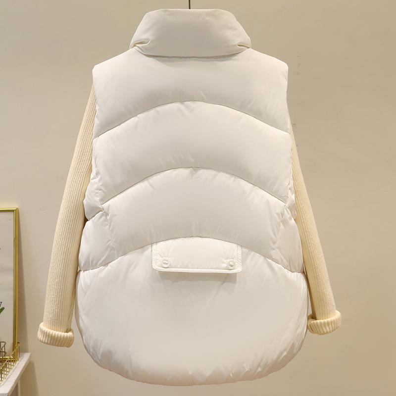 Модная женская парка без рукавов, зимняя верхняя одежда, элегантный толстый теплый жилет, женские короткие пальто