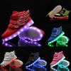 Children's Winged Light Shoes LED High-top Children's Light Shoes USB Rechargeable Colorful Shoes