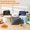 Изолированная сумка для ланча для взрослых, легкая нейлоновая водонепроницаемая коробка для ланча со съемным регулируемым