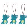 3pcs Keychain Pendant Cartoon Soft Cute Name Tag Decoration Accessories Keychain Pendant for Children Type B 3.9in