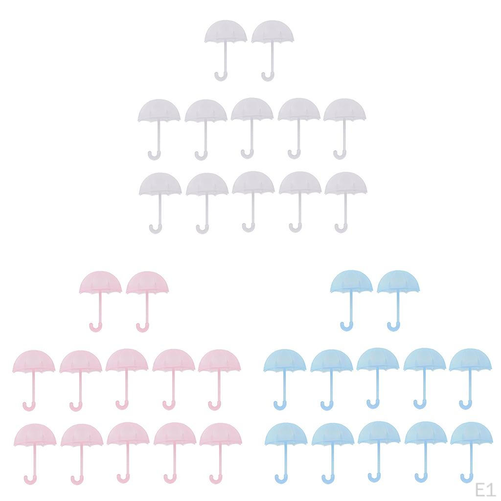 12 шт. Маленькие коробки конфет с узором «зонтик», аксессуары для шоколадных коробок для вечеринок - розовые, 7 см × 10 см