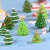 Mini Christmas Tree Couple Figurine Doll Garden Decor Ornament Kid Toy Miniature Landscape Christmas Decorations for Home