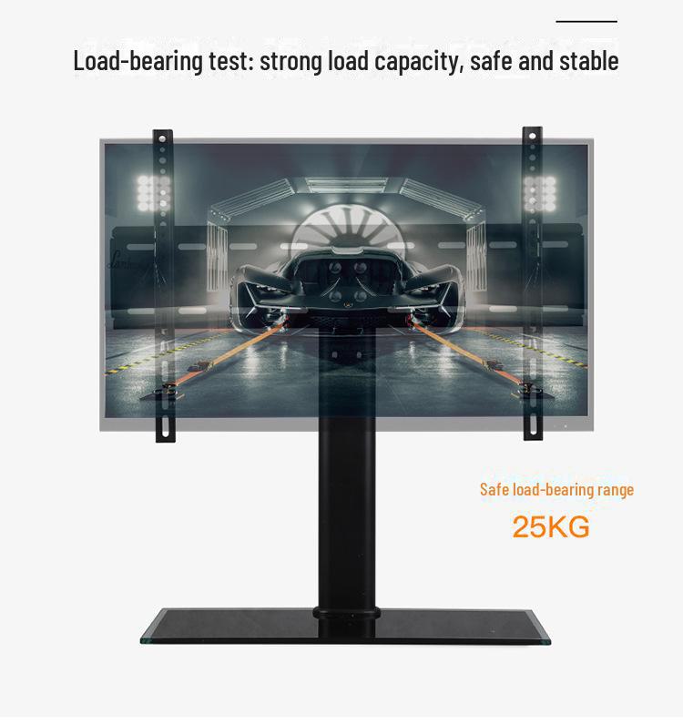 Универсальная подставка для телевизора с кронштейном-основанием, подходит для экранов 32–55 дюймов, конструкция штатива без отверстий