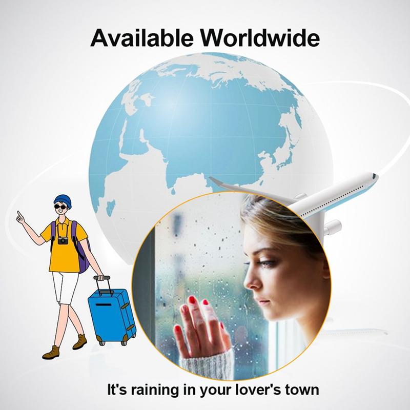 Smart WIFI Weather Station Clock DIY Cute GIF Animations Desktop Decoration Electronic Album Function MINI Clock A Easy Install