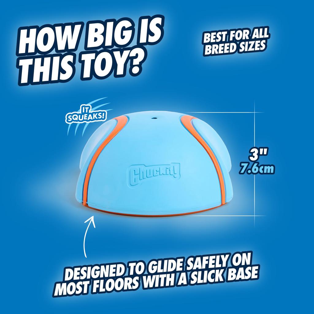 Chuckit! Indoor Super Slider Dog Toy, Indoor Toy, 50993D (Authentic Product)