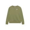 Nike Solid Color Crew Neck Pullover Logo Print Sweatshirt Unisex Sweatshirt Green BV2662-334