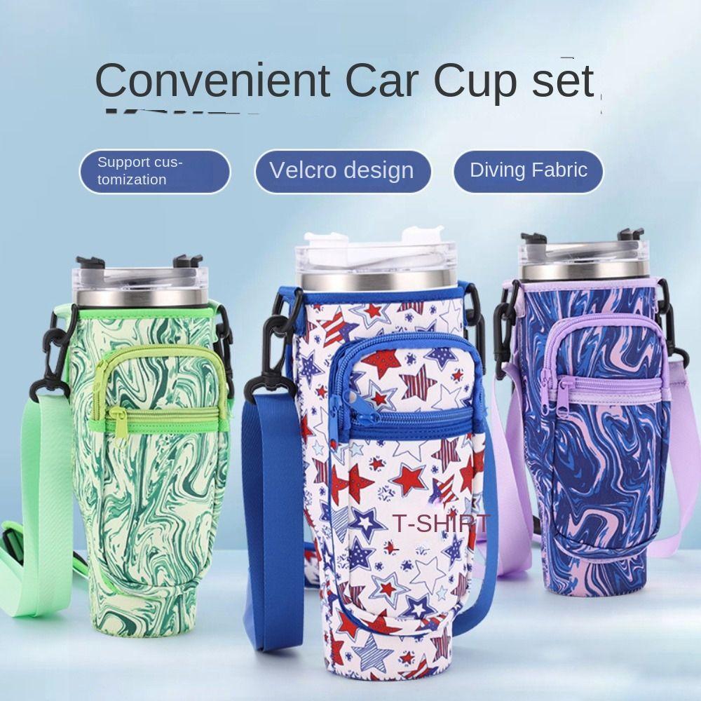 Плечевой ремень Чехол для стакана Регулируемые сумки для стаканов для воды Подсумок-держатель для бутылки для воды для стакана Stanley 40 унций