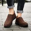 Men's Casual Leather Shoes for Youth, Sizes 45-48, Spring/Autumn