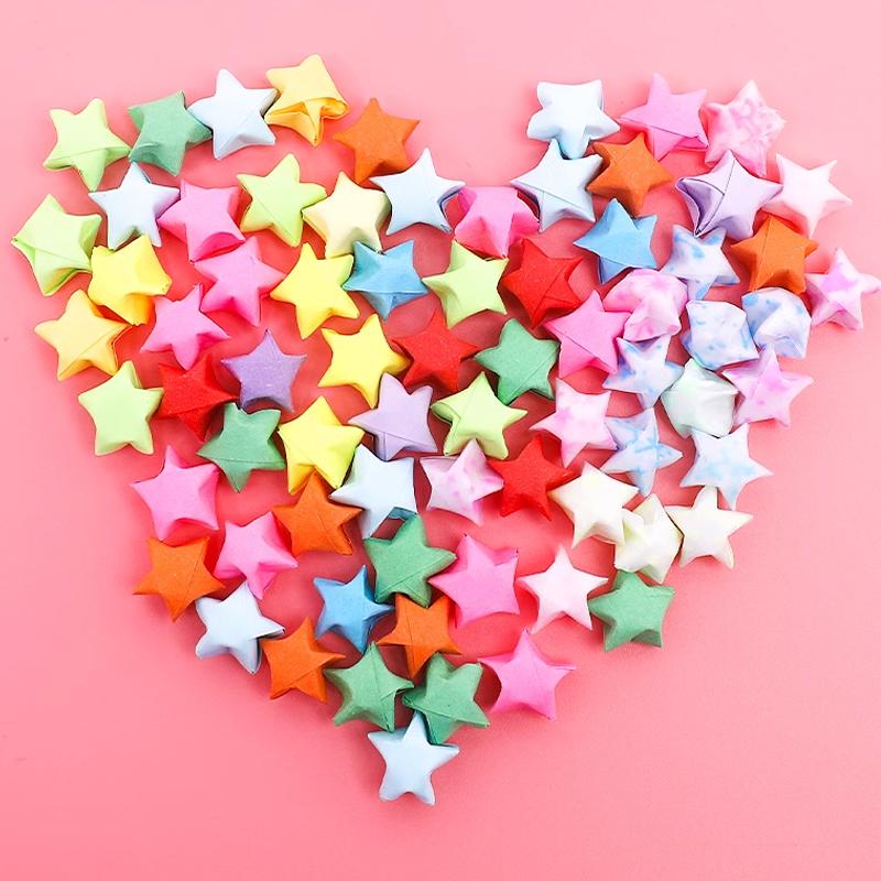 540 шт. градиент цвета серии звезда оригами длинная полоска оригами DIY креативное оригами предметы ручной работы домашний декор