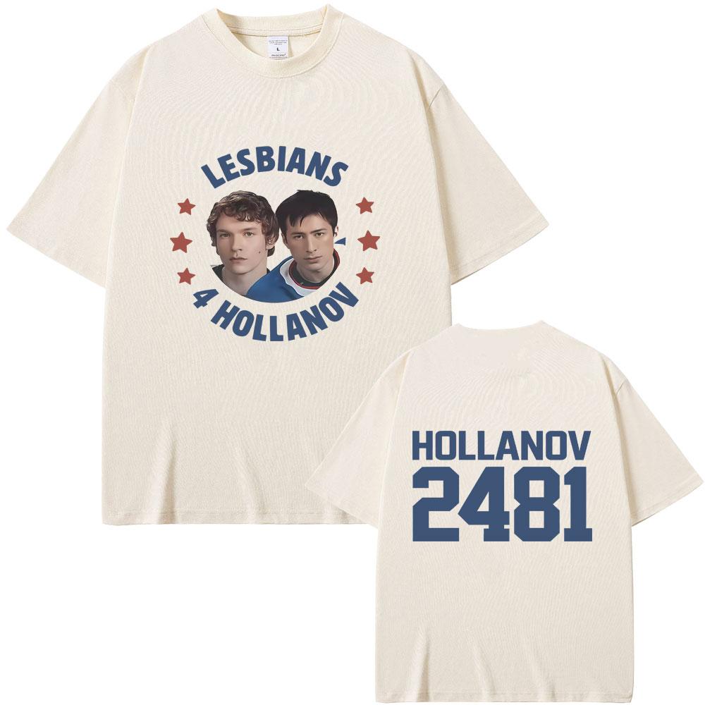 Heated Rivalry Shane Hollander Ilya Rozanov Hollanov 2481 Tshirt Men Women Oversized Streetwear Unisex Vintage T Shirts Tops