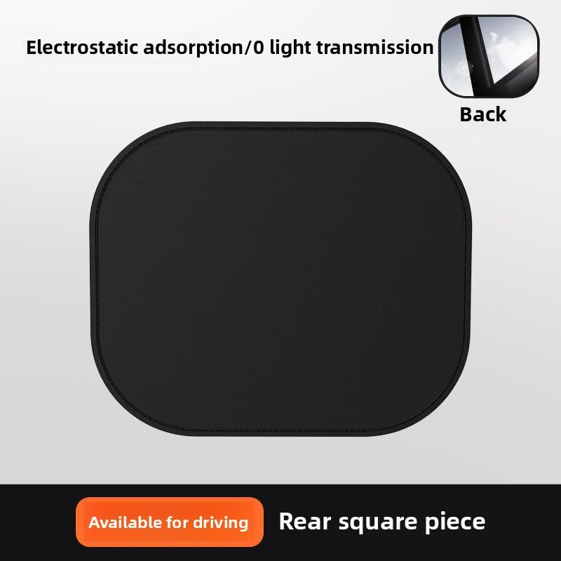 Electrostatic Sun Visor for Car Side Window 4-Layer Sun Shade Curtains Anti-Glare UV-Blocker Auto Sun Protection Cover