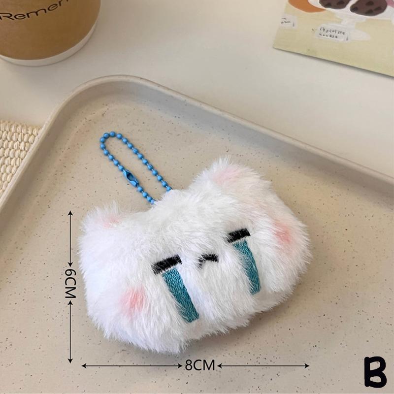 Милый кролик кулон плюшевые игрушки брелок мультфильм мягкая плюшевая кукла школьная сумка кулон автомобильный брелок для ключей подвески украшение подарок на день рождения