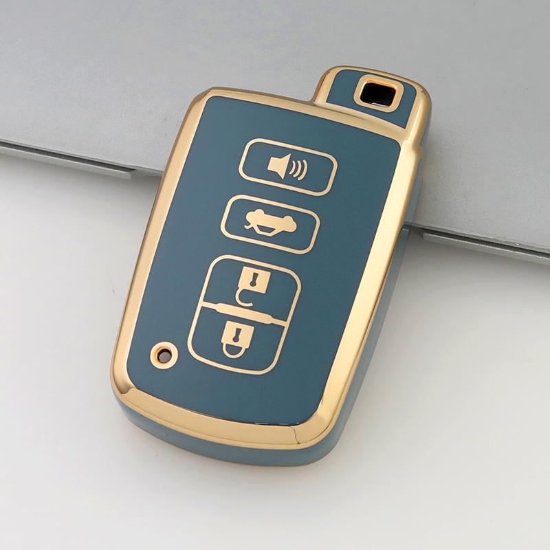 4Buttons TPU Car Key Shell Case Fob for Toyota Camry Corolla Avalon Rav4 Land Cruiser Smart Key
