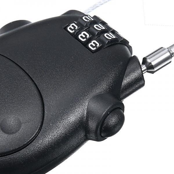 Модный противоугонный замок для велосипеда, мотоциклетного шлема, стальной выдвижной кодовый замок ZPG