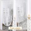 1Pc Pulling Curtain French Lace Fashion Insect Prevention Aesthetic Beauty Door Curtain Polyester Decorative Pattern