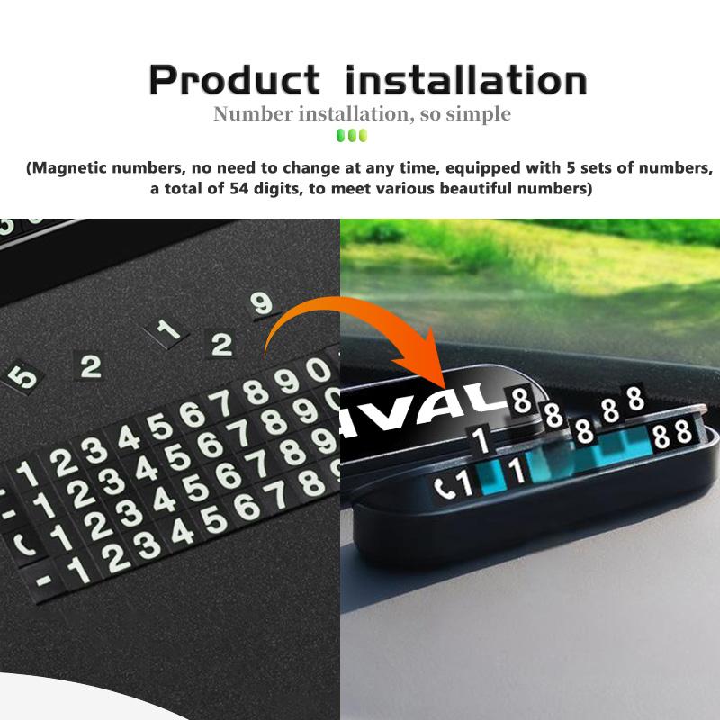 Fashion Car Temporary Parking Phone Number Plate Park Tool Accessories For Haval H6 F7 H9 H2 Jolion F7X F7H H5 H7 H2S H8 H3 H4 QL1