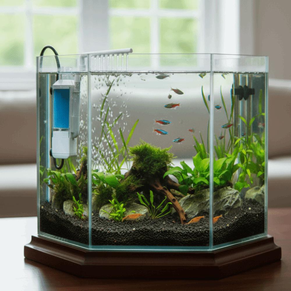 3-in-1 USB Fish Tank Filter Silent Submersible Pump Diving Oxygen Pump Betta Fish Tank