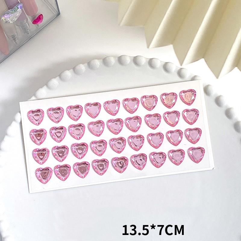 Colored Self-adhesive Rhinestones Sticker Children's Stage Show DIY Face Eye Decoration Acrylic Crystal Diamond Tattoo Sticker