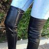 Women Knee Length Boots Winter New Round Head Low Square Heel Large Size 41 46 Shoes Fashion Comfortable