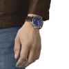 Tissot Коллекция Daring Мужские часы с кварцевым механизмом Часы 45,5 мм Синий циферблат Корпус из нержавеющей стали Кожаный ремешок T125.617.16.041.00