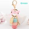 Fashion Fashion Candy Color Car KeyRing Cake Pendant Handbag Keychain Holder
