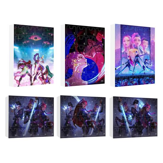 Календарь Адвента Охотника на демонов 2025 Календарь обратного отсчета до Рождества с 24 игрушками-брелоками для детей