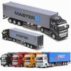 1:48 Large Alloy Container Truck Return Truck Model Transporter Toy Car Model