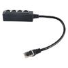 RJ45 Splitter Adapter 1 To 4 Port Smooth Transmission Excellent Connection Network Cable Adapter