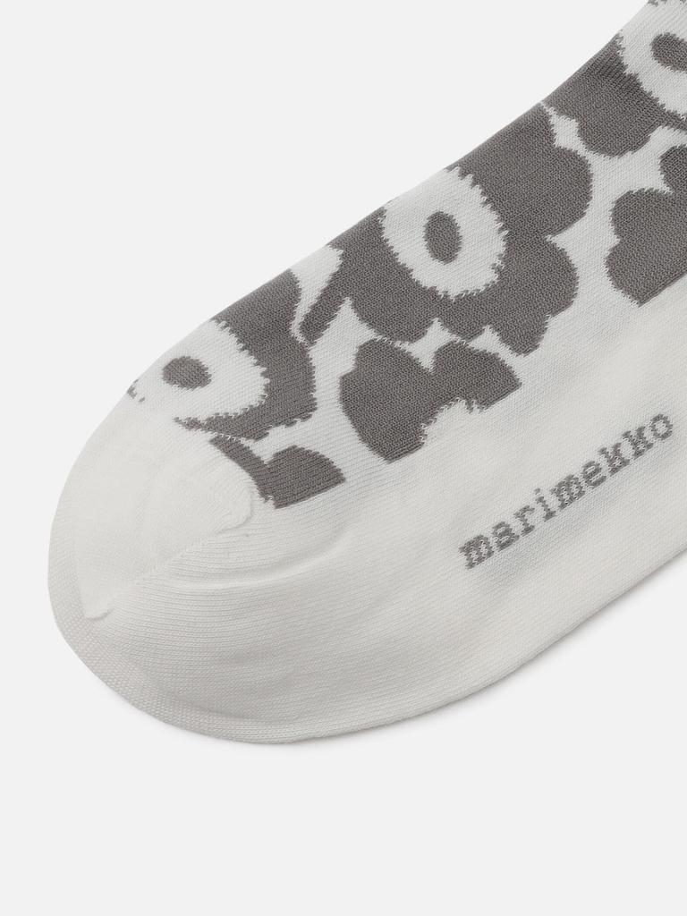 Marimekko Kirmailla Unikko Socks, Women's, Size 34, Gray and White, 52_1_52229191498