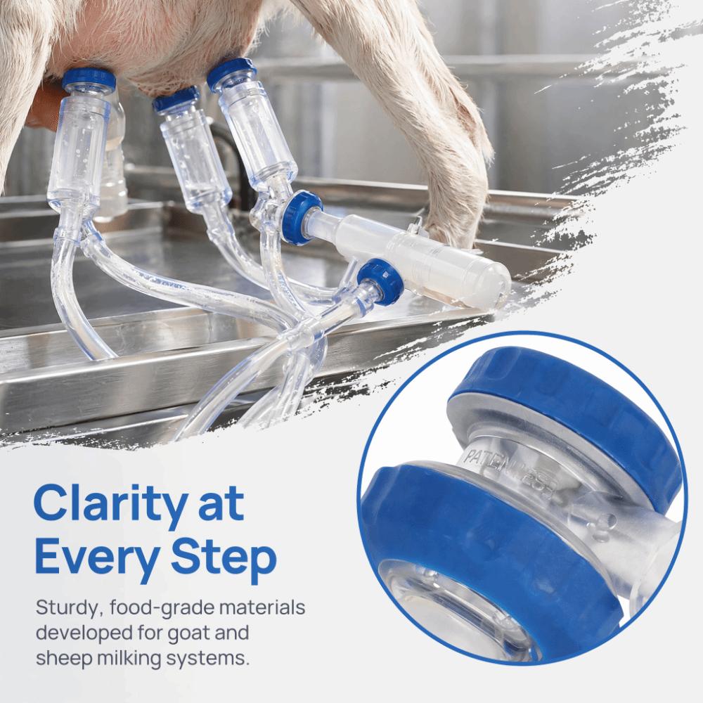 3Pcs Plastic Sheep Milker Machine Durable Milking Teat Cup Sheep Milking Machine