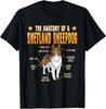 Sheltie The Anatomy Of A Shetland Sheepdog Puppy Lovers Gift Unisex T-Shirt