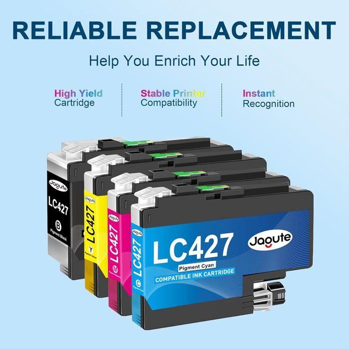 Совместимые чернильные картриджи - GATO NEGRO - LC427 - Упаковка из 4 штук - Повышенная емкость - Разноцветные