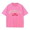 Retro Washed Vintage Brooklyn 1898 T-Shirt High Quality T-Shirts Summer Oversized Short Sleeve Clothes Cotton Loose Street Tops