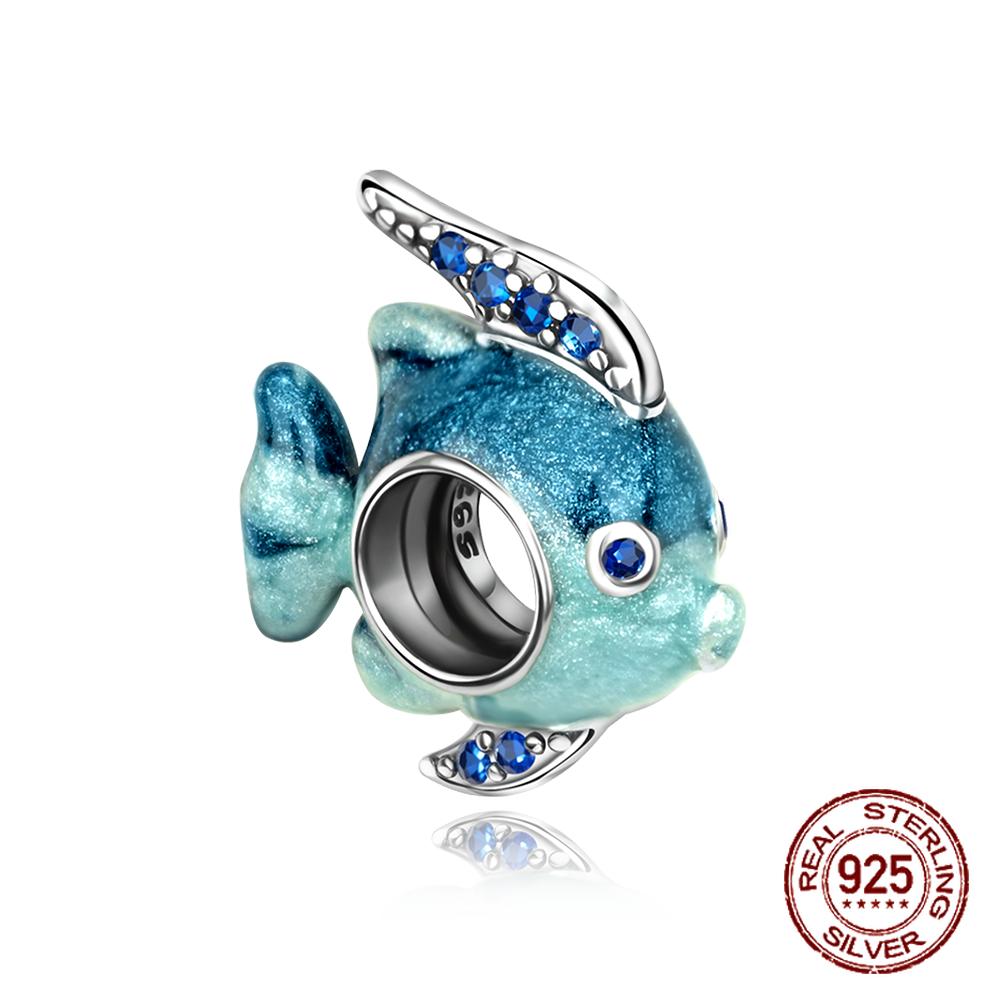 Серия Океан Подвески-шармы DIY Оригинальная медная морской конек медуза морской лев подвески подходят для браслета ювелирный подарок маркировка