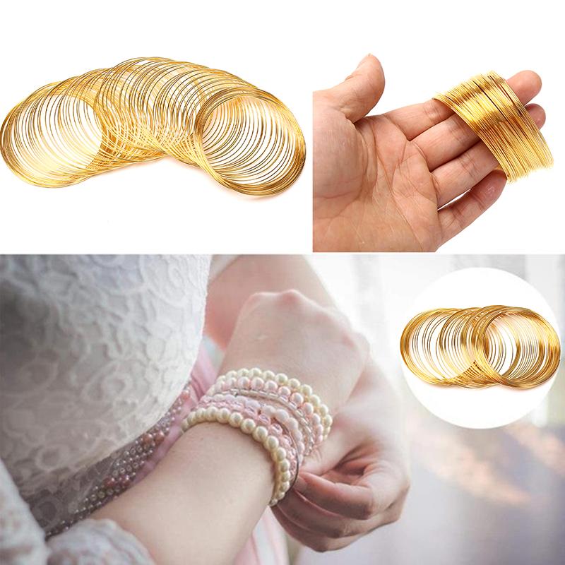 100 кругов 0,6 мм стальная проволока памяти для изготовления ювелирных изделий из бисера браслета