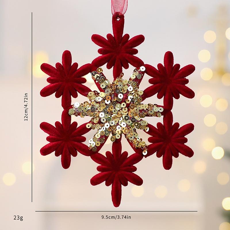 Christmas Tree Ornaments Glitter Ball Reindeer Snowflake Pendants Xmas Tree Decorations  New Year Party Decor Navidad