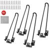 Folding Table Legs, 4-Piece Set, DIY Table Legs with Screws, Folding Legs for Low Tables (320mm)