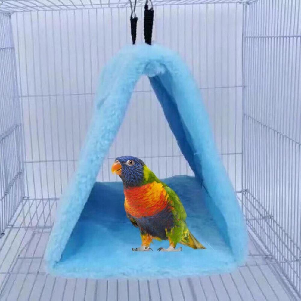 Спящая счастливая плюшевая птичья хижина, игрушка, подвесная пещера, кровать, гамак для домашних животных, палатка для попугая, треугольное гнездо