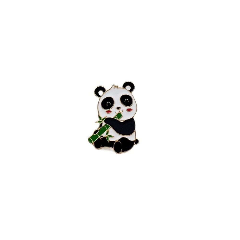 Enamel Giant Panda Zinc Zinc Alloy Brooch Oil Dripping  Cute   Kids
