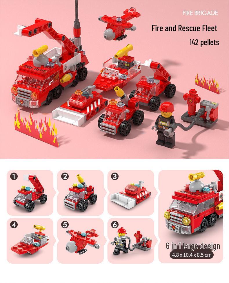 Совместимые с Lego маленькие строительные блоки: Образовательный военный набор «Танк и замок» для мальчиков и девочек