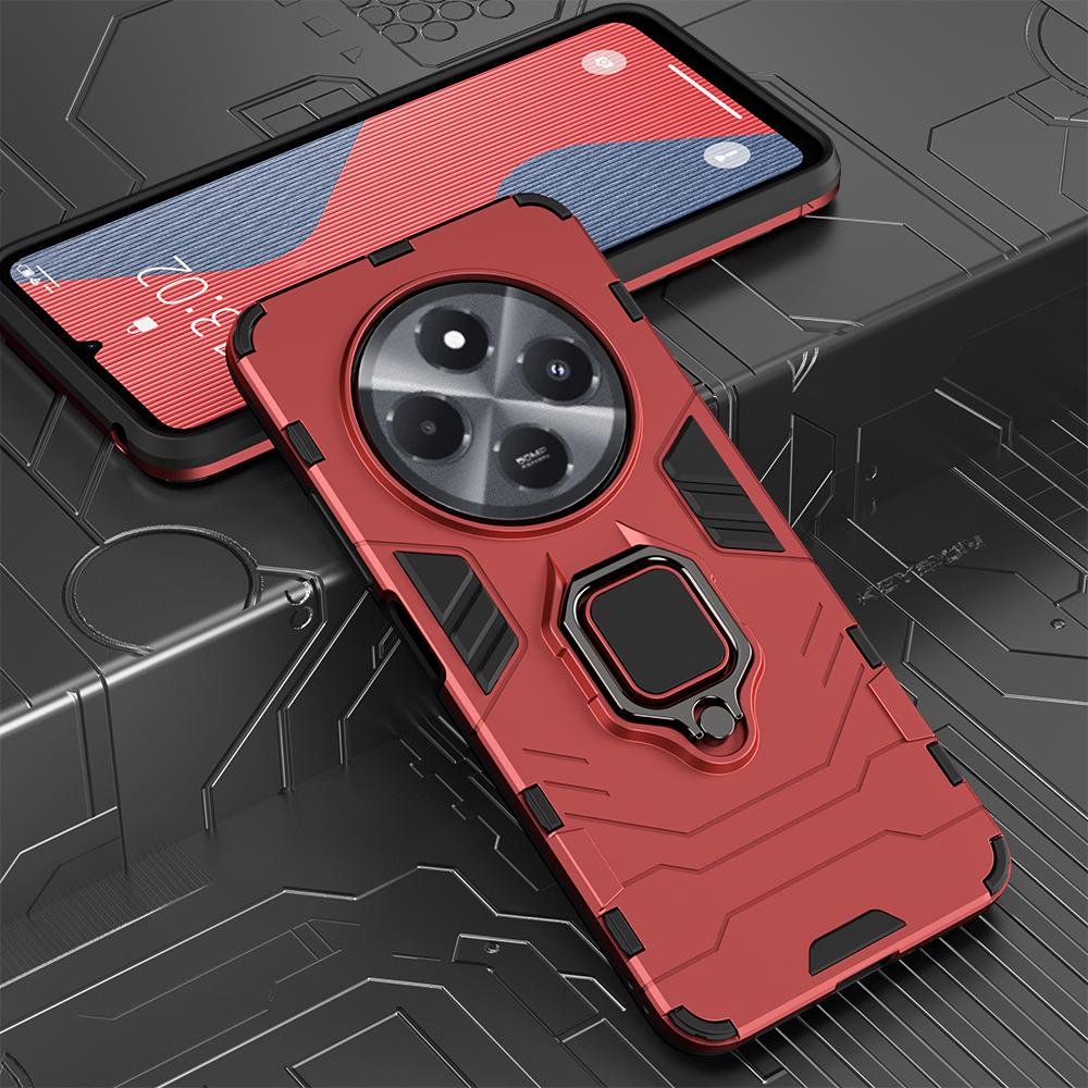 Shockproof For Keysion Case Armor Xiaomi Poco C75 Soft Siliconepc Ring Stand Holder Phone Back Cover For Poco C75