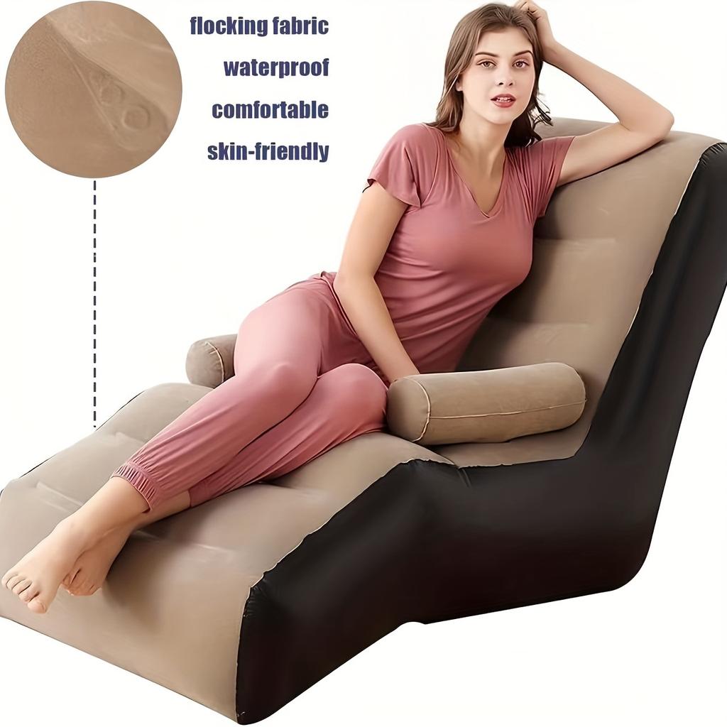 1 шт. S-образный надувной диван для ленивого песка в поисках искусственного человека, инженерная кровать для отдыха, портативный шезлонг