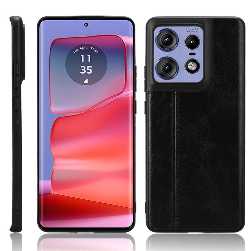 Чехол из кожи с прострочкой и текстурой для Motorola Edge 50 Pro Moto Edge 50 Fusion Ultra Cover, легкий, ультратонкий, ударопрочный защитный чехол