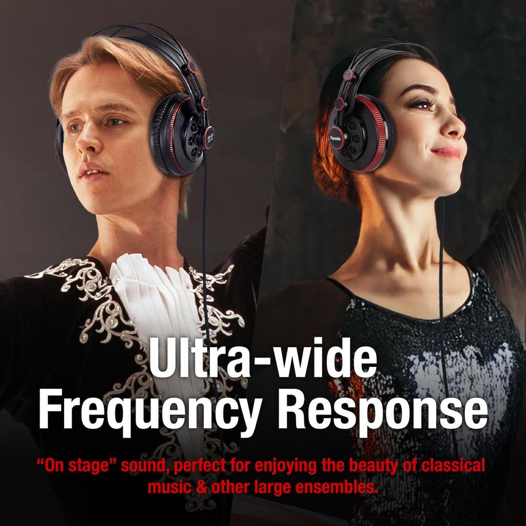 Superlux Professional Monitor Headphones Black Edition Semi-Open HD681-AIR