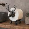 Minimalist Bathroom Organizer 3D Printed Elk Toilet Paper Holder, Stable Base Tissue Roll Decorative Holder Dispenser, Waterproof PLA Towel